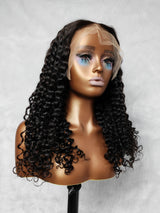 {DERNIÈRE-PIÈCE-EN-LIQUIDATION} Perruque Lace Front Cheveux Humains 13x4 Transparent Dentelle Onde D'eau