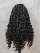 Perruque de Cheveux Humains en Dentelle Chevelure Délicate Indian Wave Full Lace (Bonnet Entièrement en Dentelle) Skin Melt