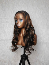 {LAST-PIECE-CLEARANCE} Perruque en cheveux humains ondulés de 370 % à haute densité, avec dentelle HD et sangle invisible