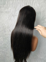 {DERNIER-PRIX-LIQUIDATION} Perruque Lace Front 13x6 HD en Cheveux Humains Lisses avec Ligne de Cheveux Délicate