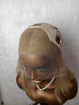 {DERNIÈRES-PIÈCES-DISPONIBLES} Perruque Lace Frontal 13x4 Cheveux Humains Blonds Cendrés