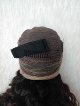 {LAST-PIECE-CLEARANCE} 360 Transparent Lace Invisible Strap Ombre Brown Loose Wave Human Hair Lace Wig