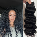 Extensions de cheveux humains de haute qualité tissage cheveux indiens ondulés lâches