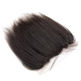 Melt de Peau Dentelle Pré-Épilée Ligne de Cheveux Délicate 13x4 Frontal en Dentelle Boucles Birmanes/Frisées (Pas une Perruque)