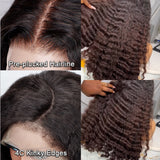 SANS NŒUDS - Perruque frontale en cheveux naturels 13x6 avec dentelle fondue pré-épilée | Ombre Loose Wave
