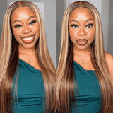 Perruques Highlight Glueless 6x4 Cheveux Humains Pré-coupées avec Dentelle Melt Skin Pré-épilées Prêtes à Porter
