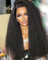 Perruque frontale en cheveux naturels avec dentelle complète invisible Skin Melt | 360 Lace | Sangle réglable | Cheveux crépus