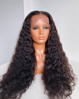 {Vente Flash} Perruque Lace Transparente 4X4/13x4 250% Cheveux Humains Ondulés