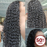 {50 % de réduction} Perruque Lace Front en cheveux humains bouclés 13X6 HD à dentelle fine effet "peau fondue" | Bouclés