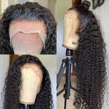 {Vente Flash} Perruque Frontale Bouclée en Cheveux Humains 13x6 Full Hair Transparent Lace 250% Densité