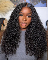 Perruque en cheveux humains bouclés sans nœuds Air Cap 5x5/13x6 en dentelle Skin Melt