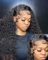 Perruque en cheveux humains bouclés sans nœuds Air Cap 5x5/13x6 en dentelle Skin Melt