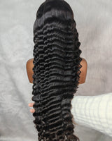 Perruque en cheveux humains KNOT-FREE 5x5/13x6 Skin Melt Lace Loose Wave avec bonnet Air Cap amélioré