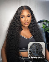 Perruque en cheveux humains KNOT-FREE 5x5/13x6 Skin Melt Lace Loose Wave avec bonnet Air Cap amélioré