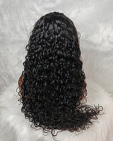 Perruque en cheveux humains vague d'eau avec bonnet amélioré sans nœuds 5x5/13x6 en dentelle effet peau fondue