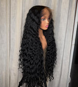 Lagos Hairline Perruque Loose Wave avec Frontal en dentelle Skin Melt préformée en M 13x6