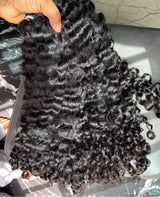 Extensions de cheveux naturels bouclés birmans de haute qualité