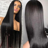 Perruque Lace Frontale Raide Pré-épilée 13x6 / 13x4 en Cheveux Humains