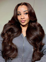 {Vente exceptionnelle} Perruque Lace Front Lagos Hairline Preshaped M Hairline 13x6 Skin Melt marron