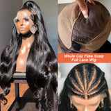 Abigail | Perruque Cheveux Naturels Vierge Pré-épilée Faux Cuir Chevelu Full Lace | Body Wave