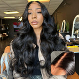 Perruque Invisible Strap 360 Skin Melt Lace Wig 2.0 en dentelle pré-coupée sans nœuds Cheveux Humains Frontal Perruque Body Wave