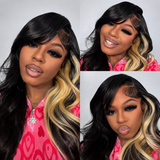 {50% Off} Skin Melt Lace + Delicate Hairline Layered Blonde Wig Body Wave