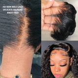 SANS NŒUDS - Perruque frontale en cheveux naturels 13x6 avec dentelle fondue pré-épilée | Ombre Loose Wave