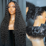 Perruque frontale invisible 360 Skin Melt Lace Wig 2.0 pré-coupée sans nœuds cheveux humains bouclés