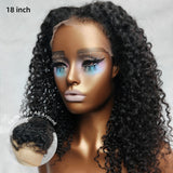 Perruque frontale en cheveux humains avec lacet 360, bord moelleux, bretelle invisible | Kinky Curly Birman