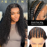 Perruque frisée en cheveux humains Full Lace, sans nœuds, pré-épilée