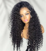 Skin Melt 360 Lace Invisible Adjustable Strap Delicate Hairline Human Hair Frontal Wig Curly Wave