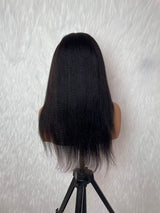 {LAST-PIECE-CLEARANCE} Full Lace Tranparent Lace Human Hair Wig Kinky Straight