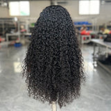 Perruque Cheveux Naturels Bouclés Profonds Lagos Hairline Skin Melt 360 Dentelle invisible