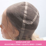 Perruque Lace Front Cheveux Naturels, Ligne de Cheveux Délicate, Lisse, Full Lace (Bonnets Entièrement en Dentelle), Effet Peau Fondue