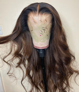 {Liquidation} Perruque Lace Front à Cheveux Naturels Déjà Pré-Pluckés Deja | Marron Moka