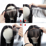 Extensions de Cheveux Humains Frange en Dentelle HD Suisse