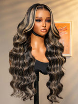 Felicia | Perruque Lace Front Cheveux Humains Pré-épilés Ondulés/Lisses Balayage Méché