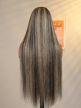 Felicia | Perruque Lace Front Cheveux Humains Pré-épilés Ondulés/Lisses Balayage Méché