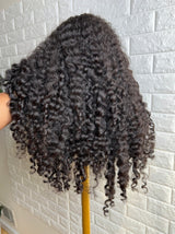 {Vente Flash} Perruque Lace Frontale 13x6 3D FULL FRONTAL Skin Melt avec Cheveux Humains Pré-épilés | Boucles Birmanes