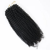 Soft Feather Crochet Braid Human Hair Extensions Afro Kinky Curls
