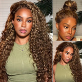 {Vente Exceptionnelle} Perruque Lace Frontale 360 Cheveux Humains 250% Invisible Highlight Onde Eau