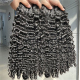 Tissages de cheveux humains de haute qualité Extension de cheveux bouclés birmans avec pointes spiralées