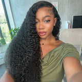 {Vente Exceptionnelle} Perruque Lace Transparente 4X4/13x4 Cheveux Humains 250% Bouclés