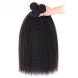 Extensions de cheveux tissés ondulés crépus en cheveux naturels de haute qualité
