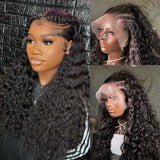 Perruque Lace Front Cheveux Naturels Ondulés Pré-épilée, Effet « Melt » Sans Nœuds