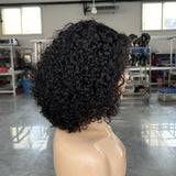 Perruque courte bouclée Lagos Hairline 13x4|13x6 M Perruque frontale en dentelle de cheveux humains
