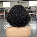 Perruque courte bouclée Lagos Hairline 13x4|13x6 M Perruque frontale en dentelle de cheveux humains