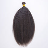Cheveux Kinky Straight en Vrac, Extensions de Cheveux Humains, Cheveux au Crochet, Tresses Bohèmes sans Nœuds