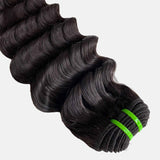 Extensions de cheveux naturels, tissage de haute qualité, ondulations lâches et profondes