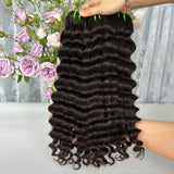 Extensions de cheveux naturels, tissage de haute qualité, ondulations lâches et profondes